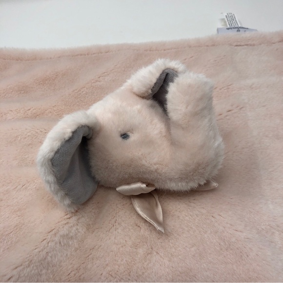 Pottery Barn Kids Monique Lhuillier Pink Elephant Security Blanket Lovey 14X14 - Picture 1 of 8
